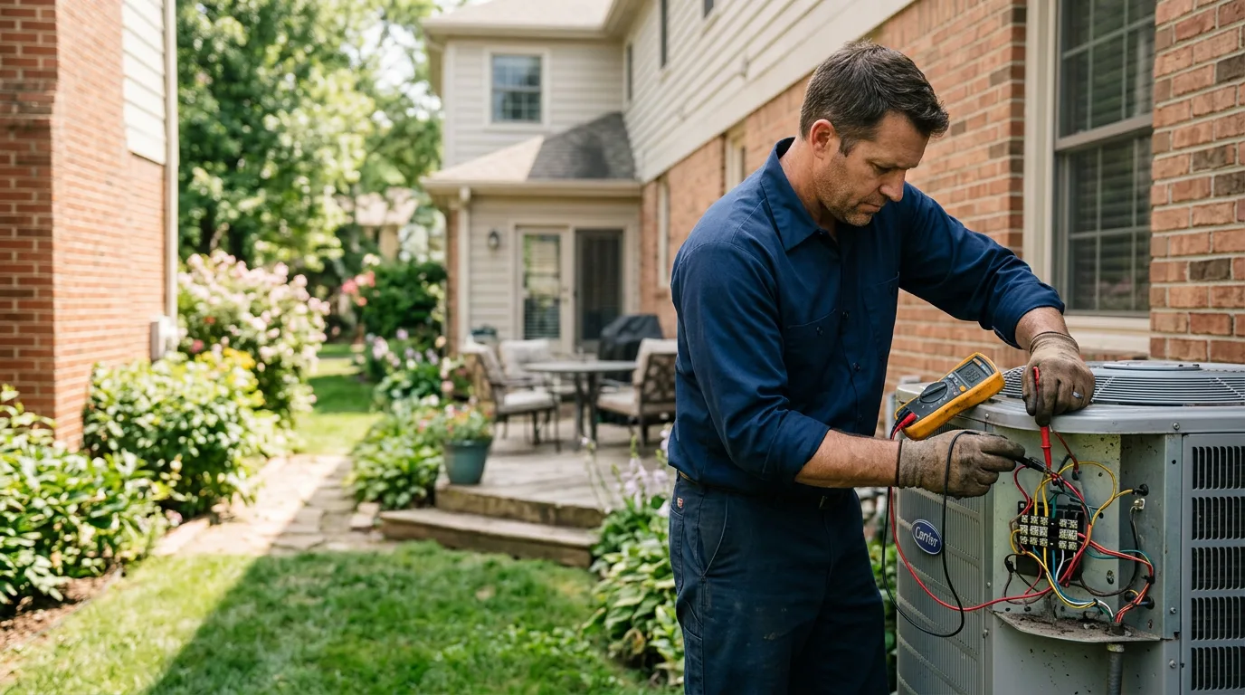 HVAC technician working near Barnegat, NJ